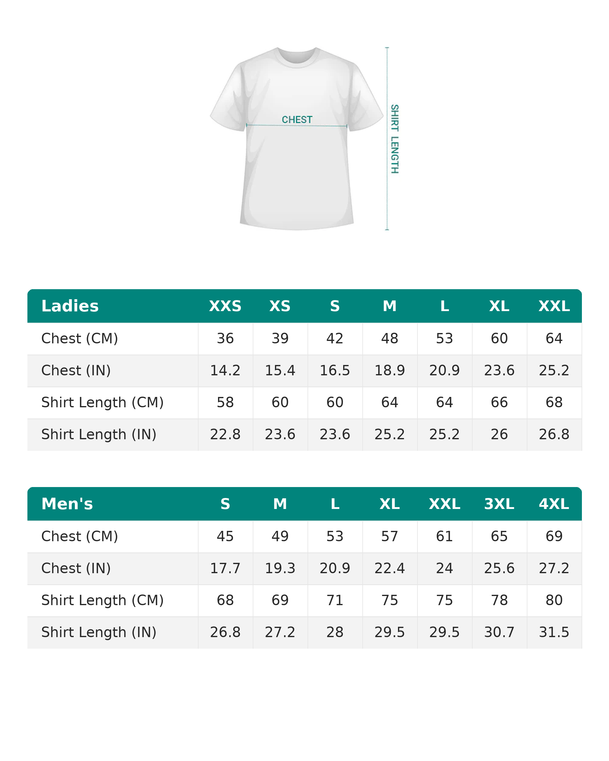 size chart #sizechart